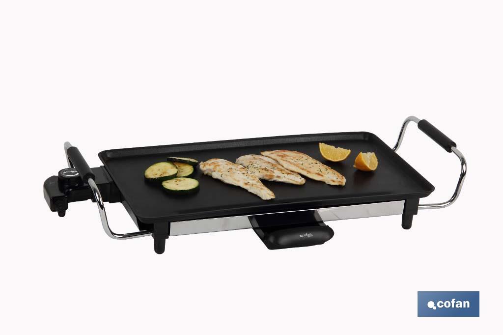 PLANCHA DE ASAR ELECTRICA 2000W 45x25x7 cm  MODELO BAIKAL (PACK: 1 UDS)